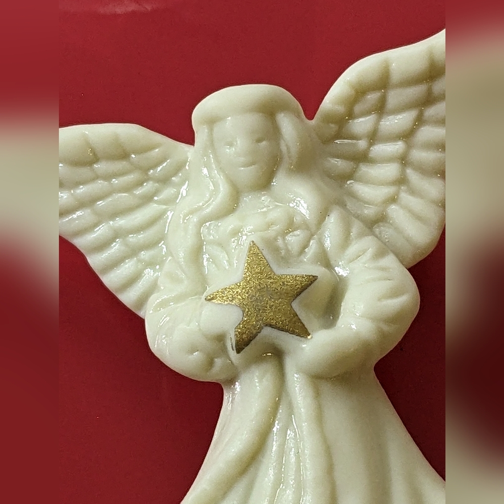 Lenox Vintage Angel Pin Brooch With Gold Star, NIB/NOS - Picture 5 of 10